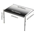 thumbnail image 5 of KFFKFF RV Awning Replacement, 20', Water-Resistant Sun Shelter Vinyl RV Pull-Out Awning with Aluminum Alloy Structure, Hand-Operated Gradient Black Exterior Trailer Shade, 5 of 9