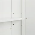 thumbnail image 6 of Bathroom Wall Cabinet Wall Mounted Bathroom Storage Cabinet with Double Mirror Door & Adjustable Shelf, White, 6 of 9