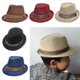 thumbnail image 3 of Sombrero de ala corta con corona y ala ancha Kaola, unisex, para niños, estilo jazz, color negro, 3 of 8