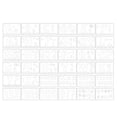 thumbnail image 1 of 36x Reusable Alphabet Number Painting Stencils Rich Pattern DIY Art Home Decor Drawing Templates on Canvas Paper Card, 1 of 3