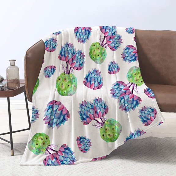 Unique Print Blanket Throw Comfortable Warm Velet Plush Fluffy Throw Blanket Perfect Gift for Couch Sofa or Bed 50"(Width) x 80"(Length)