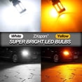 thumbnail image 5 of luces LED sin hiperflash P21W para coche, lámpara de señal Canbus 1156 BA15S PY21W BAU15S T20 7440 WY21W, color amarillo ámbar, 12 V, 24 V, 5 of 5