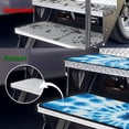 thumbnail image 6 of Yuyamidu Blue Whilpool Tie Dye RV Step Covers 4 Pack RV Camper Step Covers Camper Step Covers Fashion RV Step Rugs 19.5" x 7.5" RV Stair Covers Keep RV Clean, 6 of 7