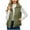 Army Green, variant on HAPIMO Womens Puffer Vest Sleeveless Zip Up Quilted Coat Stand Collar Gilet Jacket with Pockets Green L