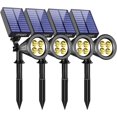 thumbnail image 1 of Foco solar exterior URPOWER, paquete de 4, resistente al agua IP64, 1 of 7