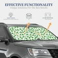 thumbnail image 5 of Uemuo St Patrick's Day4 Printed 2 PCS Car Windshield Sun Shade, Auto Sun Heat and UV Rays Blocker, Foldable Automotive Front Window Sunshade Protector, 5 of 7