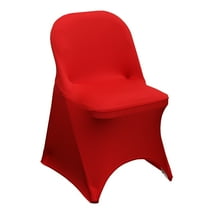 Your Chair Covers - Spandex Folding Chair Cover Red for Wedding, Party, Birthday, Patio, etc.