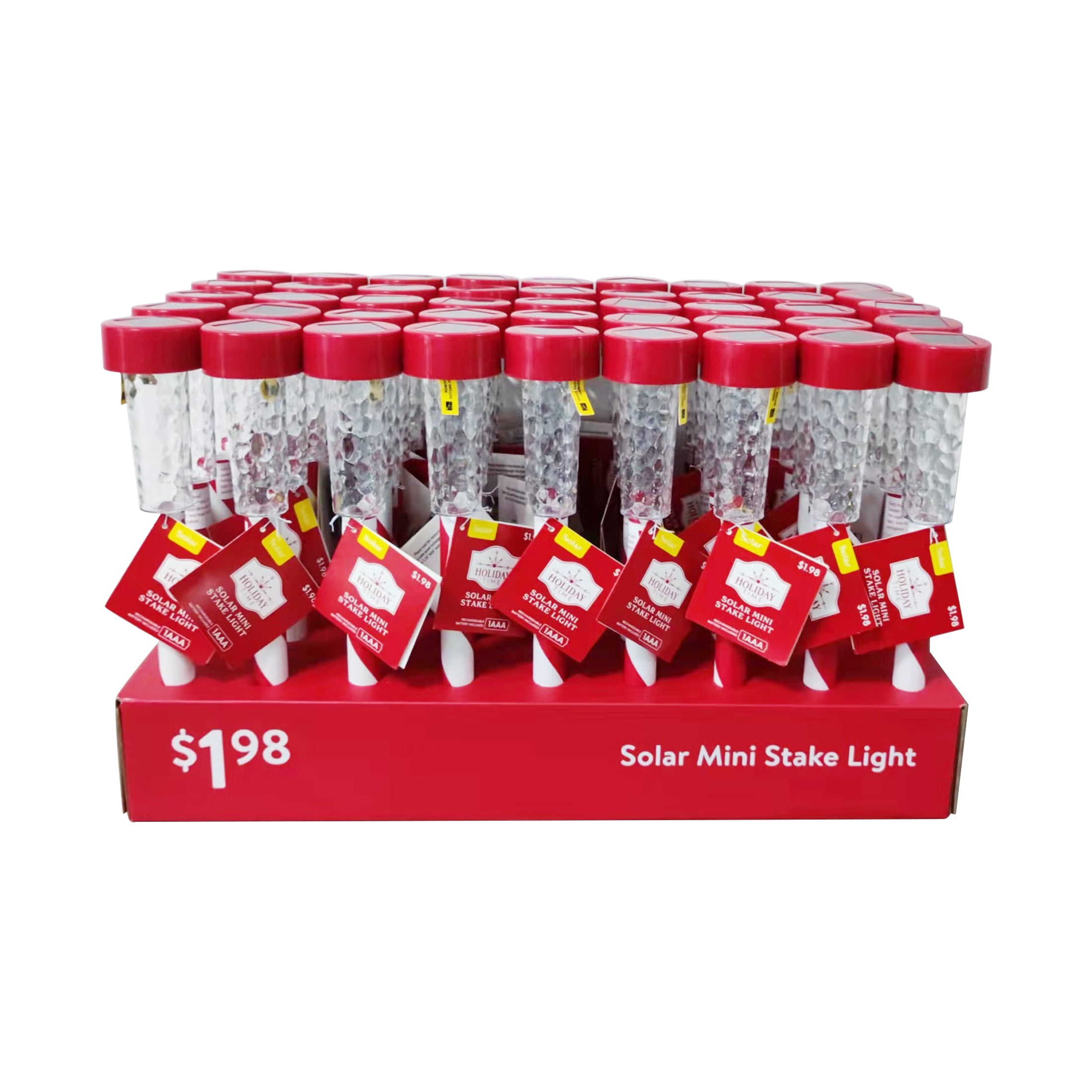 Holiday Time Solar Mini Stake Lights, Candy Cane