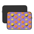 thumbnail image 2 of Pofeuu Yellow Lemon And Orange Print Laptop Carrying Case,13-15-Inch Laptop and Tablet, Sleek Design, Durable and Water-Repellent Fabric, Business Casual or School-15 inch, 2 of 8