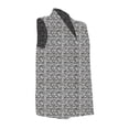 thumbnail image 3 of Blusa George para Dama, Escote V con Doblez, sin Mangas Print Blanco Talla EG, 3 of 4