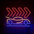 thumbnail image 7 of Y YUNHSOM Car Neon Signs, Dimmable LED Neon Sign for Wall Decor,16.5*12.6 inches USB Powered,Game Room Bedroom Man Cave Kids Room Party Gift, 7 of 7