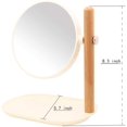 thumbnail image 4 of Desktop Double-Sided Rotation Makeup Mirror Bathroom Mirror Double-Sided Vertical Vanity Mirro, 4 of 4
