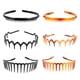 thumbnail image 1 of 6 diademas elásticas de plástico con dientes ondulados para el pelo para mujeres y hombres., 1 of 6