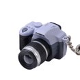 thumbnail image 2 of Opvise Cute Mini DSLR Camera LED Lighting Voice Pendant Keychain Key Ring Gift Decor Gray, 2 of 7