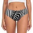 thumbnail image 1 of Fotbe Optical Zebra Illusion Calzones Estampados para Mujer – Ropa Interior de Algodón, Cómoda, Suave y Elástica-Medium, 1 of 6