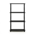 thumbnail image 4 of Furinno 23.6 W x 11.6 D x 43.25 H 4-Shelf Decorative Shelves, Americano and Black, 4 of 5