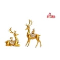 thumbnail image 1 of Juego De Figuras De Ciervo De Resina Para Decoración De Escritorios, Estanterías Y Mesas. Incluye Esculturas De Reno Y Alce, Y Lindas Estatuas Artesanales De Ciervos Durmiendo., 1 of 8