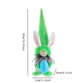 thumbnail image 2 of Easter Gnome Ornament Easter Bunny Egg Ornament Gnome Ornament Holiday Home Garden Decoration Green, 2 of 6