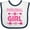 White and Navy, variant on Inktastic Pickleball Girl Girls Baby Bib