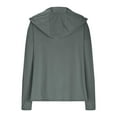 thumbnail image 4 of SHTXOZHI Veste Athlétique Légère pour Femmes Protection Solaire Fermeture Éclair Complète Manches Longues Chandails à Capuchon Randonnée Extérieur, 4 of 7