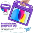 thumbnail image 4 of SUPNICE Handle Kids Case for New iPad 11-inch (A16) 2025 / iPad 10th Generation 2022(10.9 inch) with Built-in Screen Protector, Rugged Full Body Protective Cover for iPad 10/11 Gen,Purple, 4 of 8