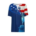 thumbnail image 5 of VerPetridure American Flag Shirts for Women 4th of July T-Shirt USA Flag Patriotic V-Neck Shirt Stars and Stripes Summer Tees, 5 of 5
