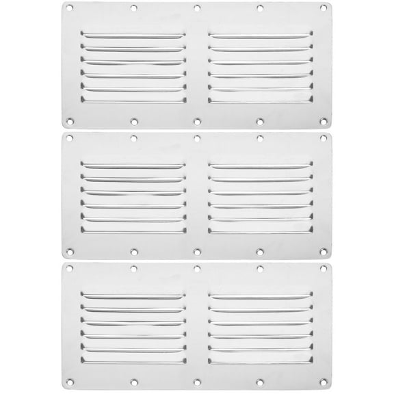 Heat Vent Covers Floor Ventilation Grill Wardrobe Grille Grate Office Stainless Steel 3 Pieces