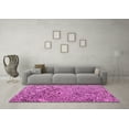 thumbnail image 3 of Ahgly Company Indoor Round Solid Pink Modern Area Rugs, 6' Round, 3 of 4