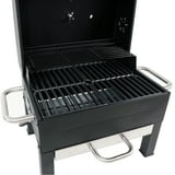 Expert Grill Premium Portable Charcoal Grill, Black and Stainless Steel ...