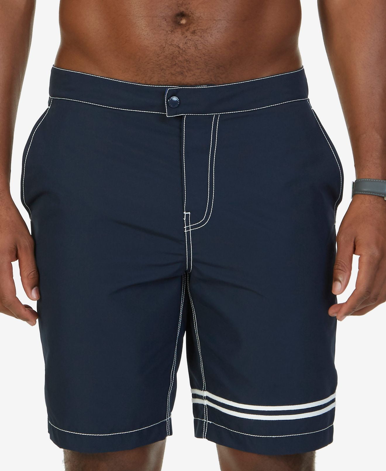 Nautica True Navy Mens QuickDry Board Surf Shorts