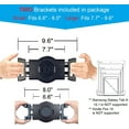 thumbnail image 4 of MAX SMART iPad Hand Grip, Tablet Handle, Hand Ring for Reading Writing Drawing (White), 4 of 12