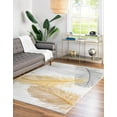 thumbnail image 4 of Unique Loom Finsbury Collection Area Rug - Camilla (7' 10" x 10' Rectangle Yellow Gray/Ivory), 4 of 12
