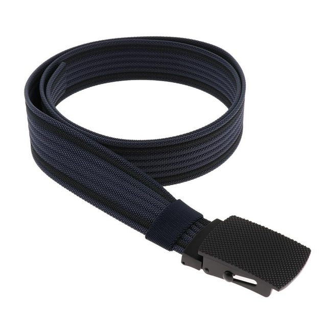 Cinturón vaquero de para hombre para ejercicio al , y tiro, con hebillas de cinturón, sin agujeros Azul