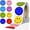 Macaron01-1 Pack, variant on 1500 PCS Smiley Face Stickers Teachers Reward Stickers for Classroom 8 Colors Style Incentive Stickers Behavior Chart Stickers (1" Each, 3 Rolls)