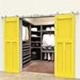 thumbnail image 3 of CCJH 15FT Stainless Steel Sliding Double Barn Door Hardware Track Kit Heavy Duty Simple Install(Round Shape Hanger), 3 of 4