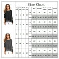 thumbnail image 2 of Uhndy Women's Loose Solid Color Crew Neck Long Sleeve Lace Panel Top, Women's Crew Neck T-Shirt, Lace Hem Top, 2 of 4