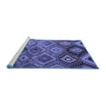 thumbnail image 2 of Ahgly Company Machine Washable Indoor Rectangle Southwestern Blue Country Area Rugs, 2' x 5', 2 of 4