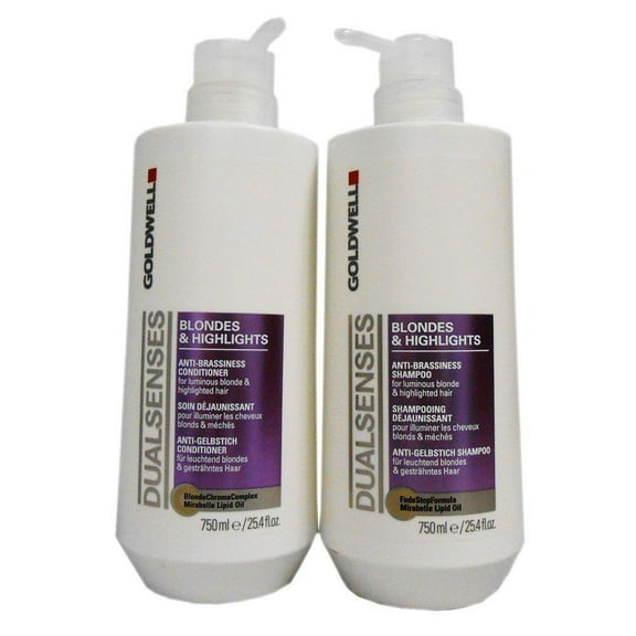 Goldwell Dual Senses Blondes and Highlights Conditioner and Shampoo Liter Duo