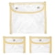 thumbnail image 1 of 3 bolsas transparentes de PVC para cambio, carteras transparentes, bolsas para archivos, bolsas multiusos., 1 of 5