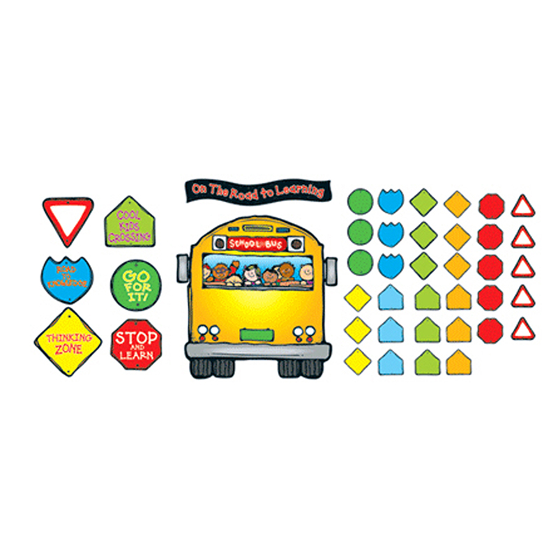 SCHOOL BUS BULLETIN BOARD SET