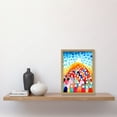 thumbnail image 2 of Sermon On The Mount Christian Folk Art Artwork Framed Wall Art Print A4, 2 of 4