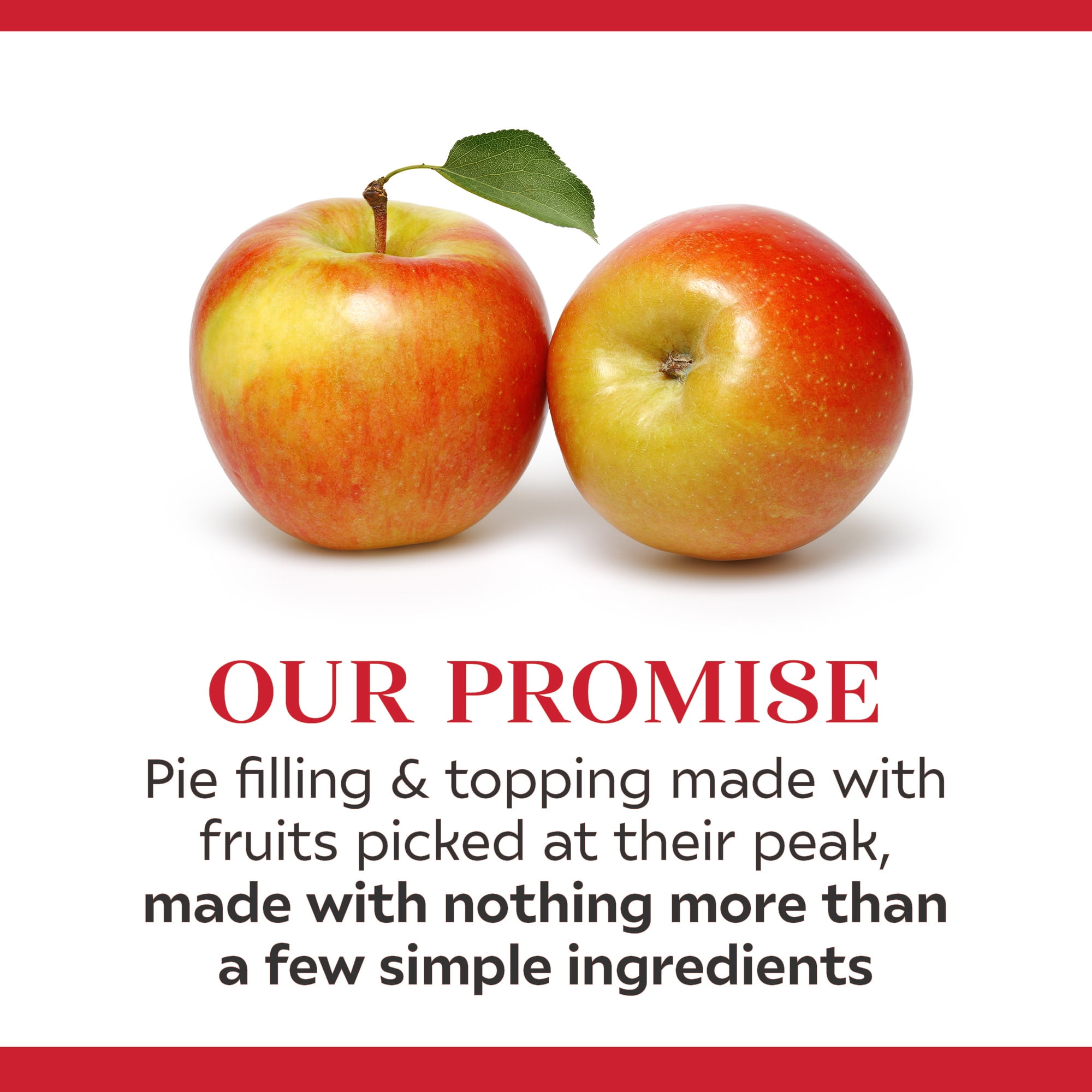 (4 pack) Duncan Hines Comstock Simply Apple Pie Filling and Topping, Ready to Use, 21 oz.