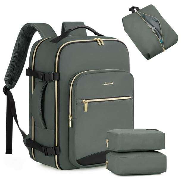 Mochila de viaje LOVEVOOK 40L para ordenador portátil de 17 pulgadas, color gris