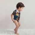thumbnail image 2 of Kdxio Moon Night Sky Cute Rabbit Pattern Unisex Baby Cotton Short Sleeve Bodysuits-18 Months, 2 of 5