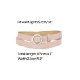 thumbnail image 3 of INSPIRE CHIC Women's Belts O Ring Metal Buckle Plus Size Thin Nonporous Waist Belt, 3 of 4