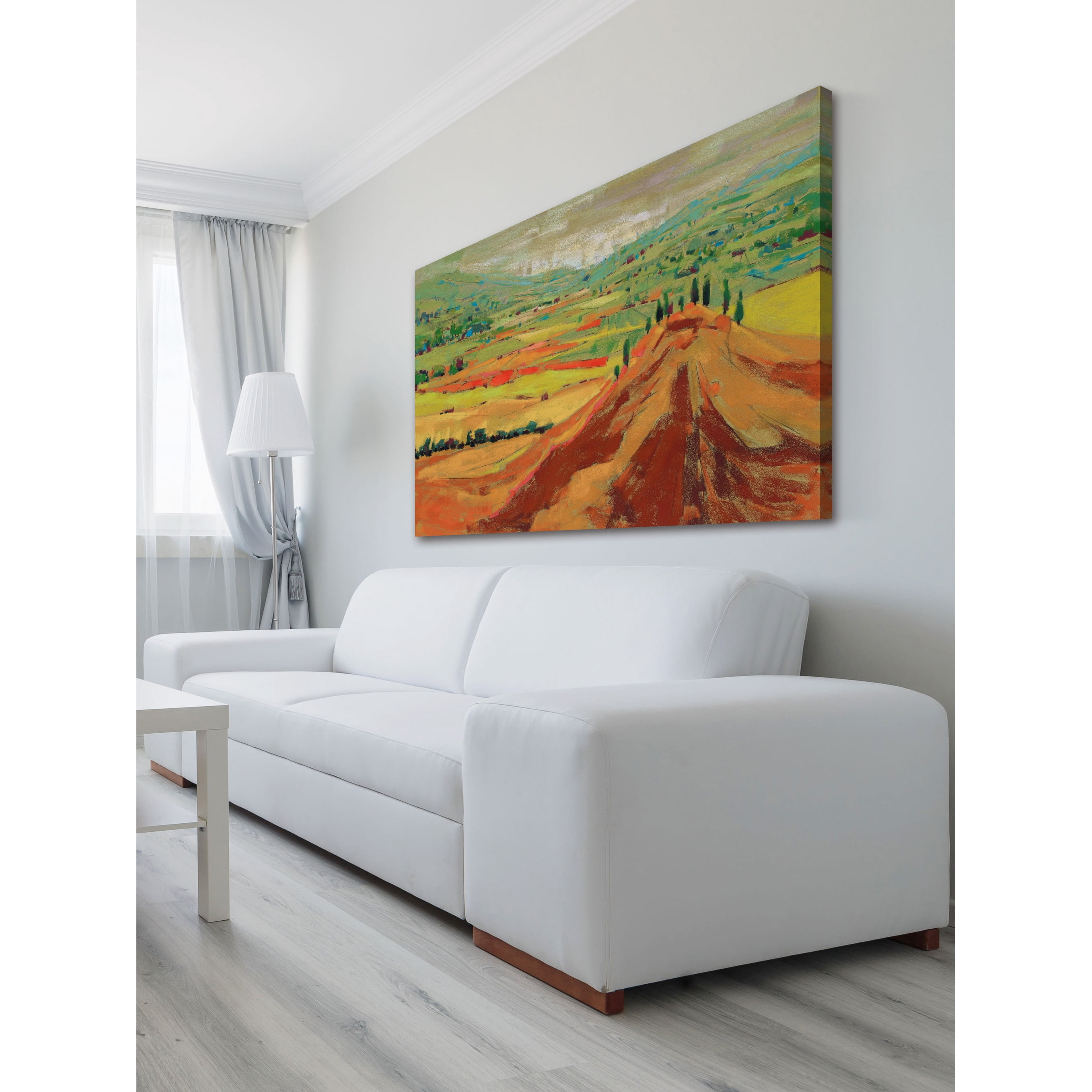 "Rolling Hills and Valley" Painting Print on Wrapped Canvas
