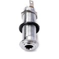 thumbnail image 2 of Conector jack estéreo mono para guitarra eléctrica acústica, bajo, cromado, rosca de 1/4" JAMW Sencillez, 2 of 5