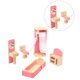thumbnail image 3 of Mini juego de muebles de casa de muñecas, juego de muebles de madera para niños, juguete educativo para niños, juego de baño Inevent FN000080-06B, 3 of 7