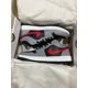 thumbnail image 5 of Ni - ke Air Jordan 1 Low Cement Grey /Fire Red Shoes Retro FZ4183-002 Womens Size 7.5, 5 of 5
