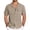 Khaki, variant on Zimjoy Mens Linen Shirts Short Sleeve Button Down Shirts Wrinkle Free Casual Vacation Beach Summer Tops, Khaki L